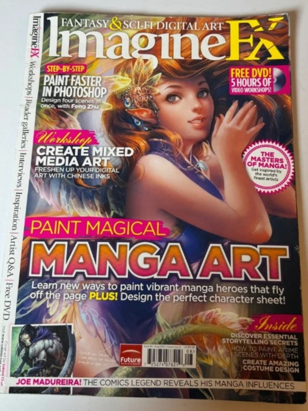 ImagineFX Fantasy Manga Art Print - Vibrant Purple & Gold Cover